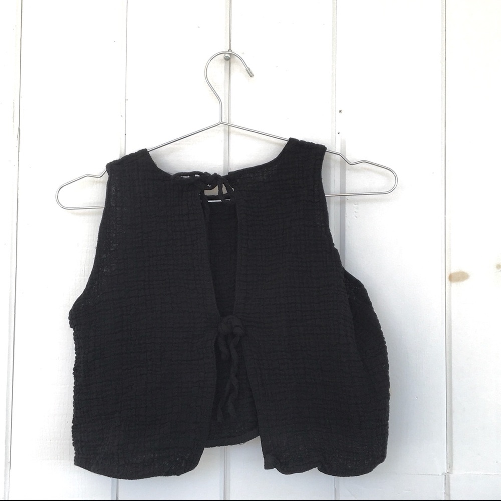 Zara cropped tie top